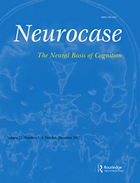 Cover image for Neurocase, Volume 23, Issue 5-6, 2017
