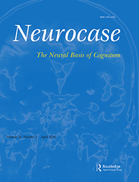 Cover image for Neurocase, Volume 26, Issue 2, 2020