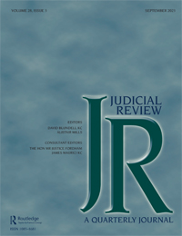 Cover image for Judicial Review, Volume 28, Issue 3, 2023