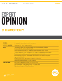 Cover image for Expert Opinion on Pharmacotherapy, Volume 17, Issue 6, 2016