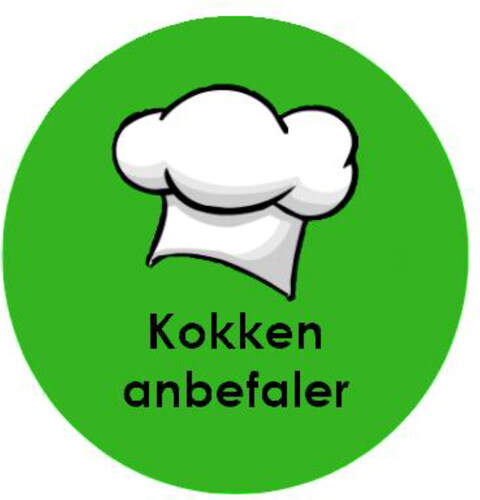 Figure 1. The chefs recommendation sticker.