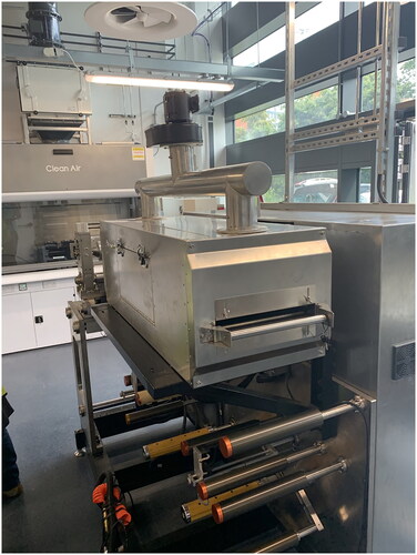 Figure 3. Disconnected Coating Machine in GEIC’s energy laboratory. Photograph by the author, 2019.