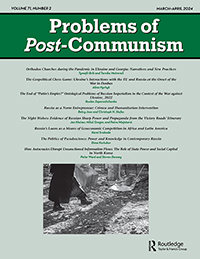 Cover image for Problems of Post-Communism, Volume 71, Issue 2, 2024
