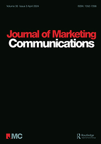 Cover image for Journal of Marketing Communications, Volume 30, Issue 3, 2024