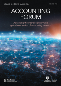 Cover image for Accounting Forum, Volume 48, Issue 1, 2024