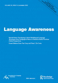 Cover image for Language Awareness, Volume 32, Issue 4, 2023