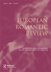 Cover image for European Romantic Review, Volume 35, Issue 1, 2024