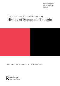 Cover image for The European Journal of the History of Economic Thought, Volume 30, Issue 4, 2023