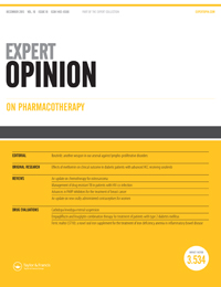 Cover image for Expert Opinion on Pharmacotherapy, Volume 16, Issue 18, 2015