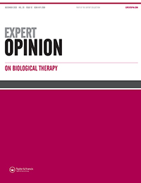 Cover image for Expert Opinion on Biological Therapy, Volume 20, Issue 12, 2020