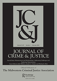 Cover image for Journal of Crime and Justice, Volume 47, Issue 1, 2024