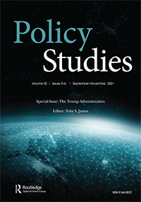Cover image for Policy Studies, Volume 42, Issue 5-6, 2021