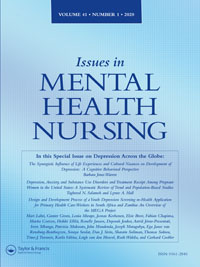 Cover image for Issues in Mental Health Nursing, Volume 41, Issue 1, 2020