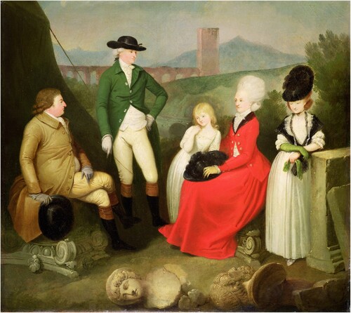 Figure 2. Group Portrait Of Aubrey, 2nd Baron Vere of Harmsworth (5th Duke of St Albans) and Family by Franciszek Smuglewicz (1745-1807). 1779. The Cheltenham Trust and Cheltenham Borough Council © The Wilson/Bridgeman Images (Smuglewicz Citation1779).