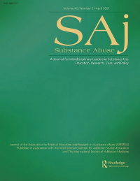 Cover image for Substance Abuse, Volume 43, Issue 1, 2022