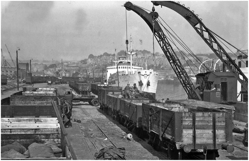 Figure 2. The site as a dock yard in 1948 (source: Bristol City docks, undated).