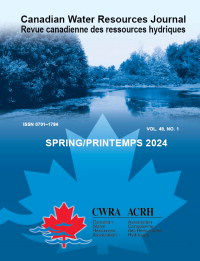 Cover image for Canadian Water Resources Journal / Revue canadienne des ressources hydriques