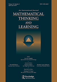 Cover image for Mathematical Thinking and Learning, Volume 26, Issue 2, 2024