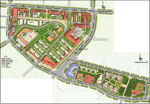 Fig. 1: The first plan. (Source: Experimental Dilapidated Housing Renovation Plan of Guangzhou, 2006)