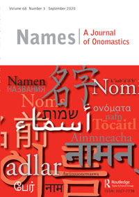 Cover image for Names, Volume 68, Issue 3, 2020